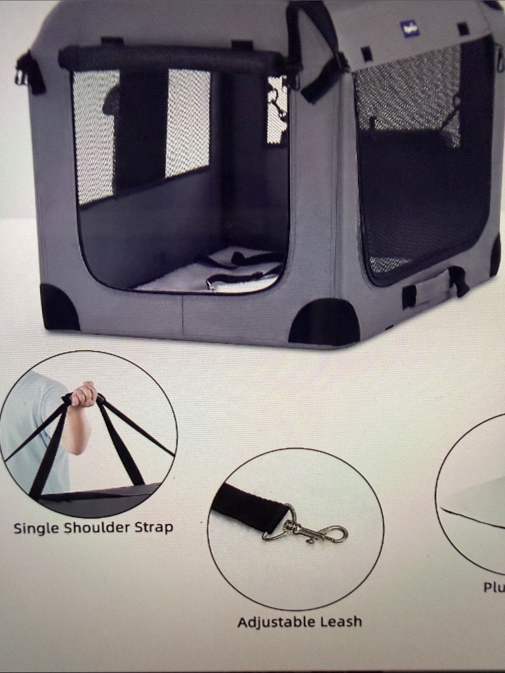 Portable /collapsable dog travel crate for medium- large dog. NWOT - Picture 6 of 10